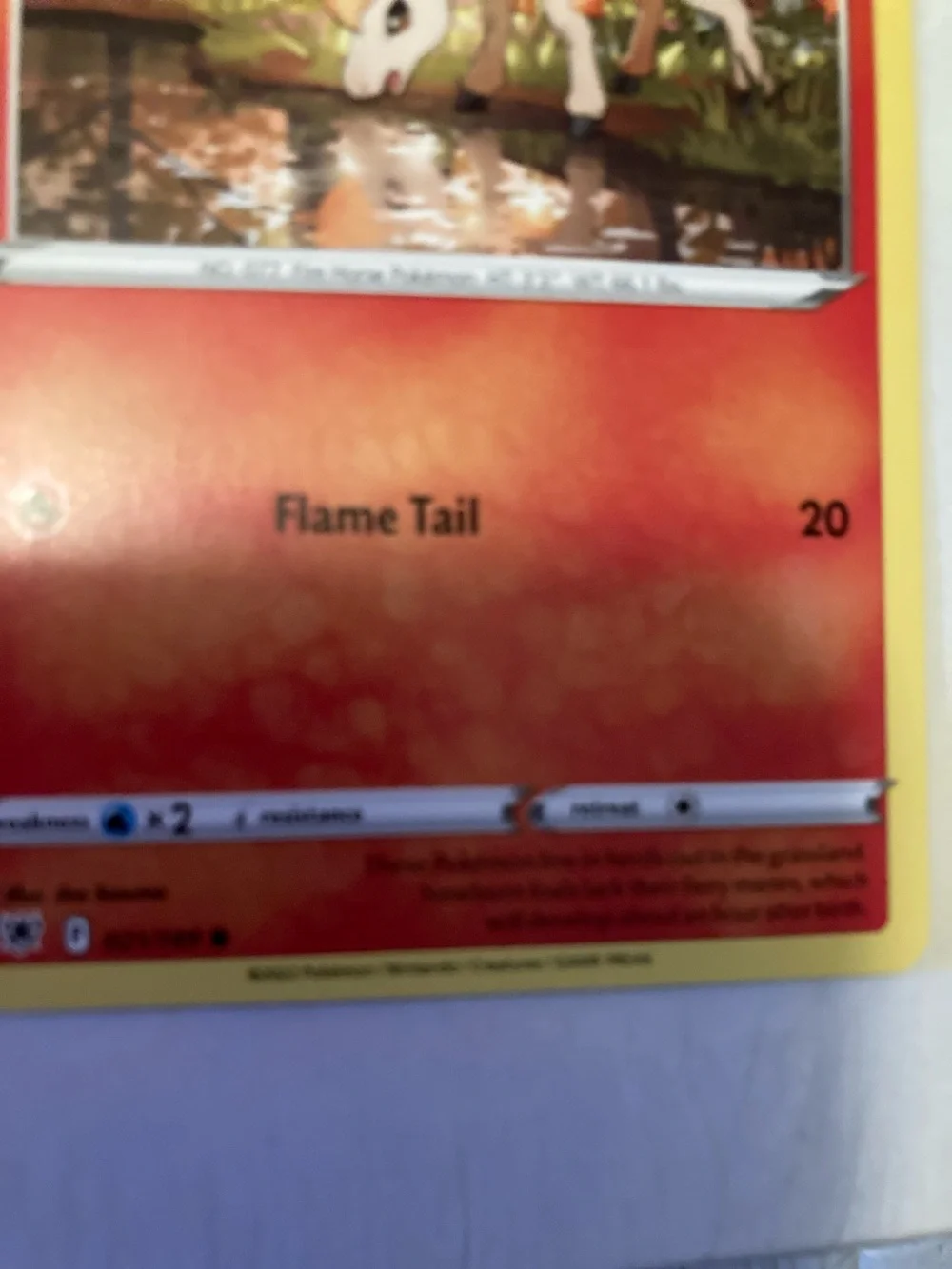 Pokemon Ponyta Red Orange Yellow Trading Card